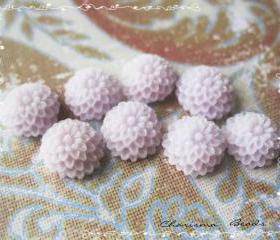 18 Resin Chrysanthemum Mum Flower Cabochons Accessory 10x4.5mm